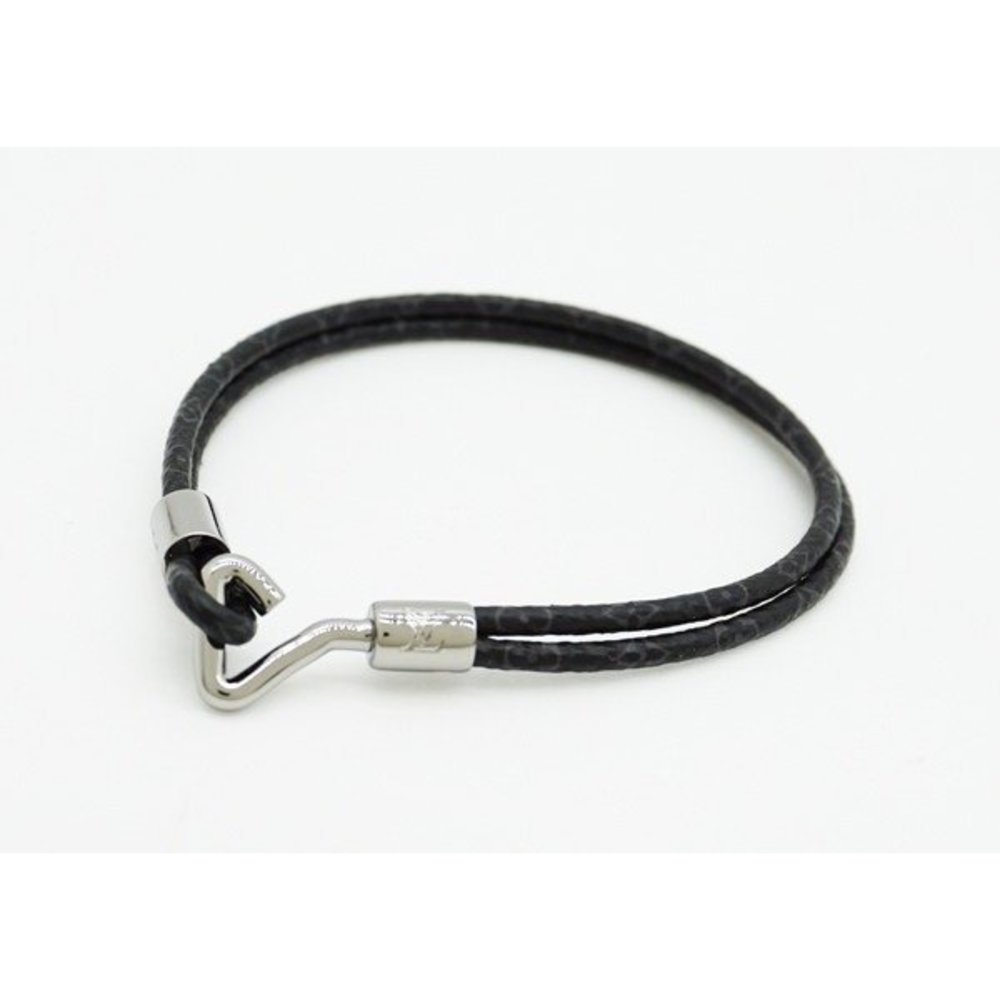 Louis Vuitton Monogram Eclipse Pin Lv Bracelet Bl… - image 1
